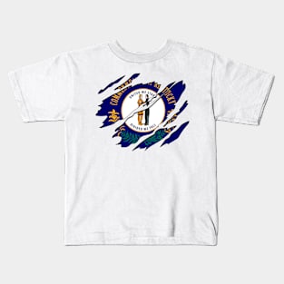 Tear Away Kentucky Flag Kids T-Shirt